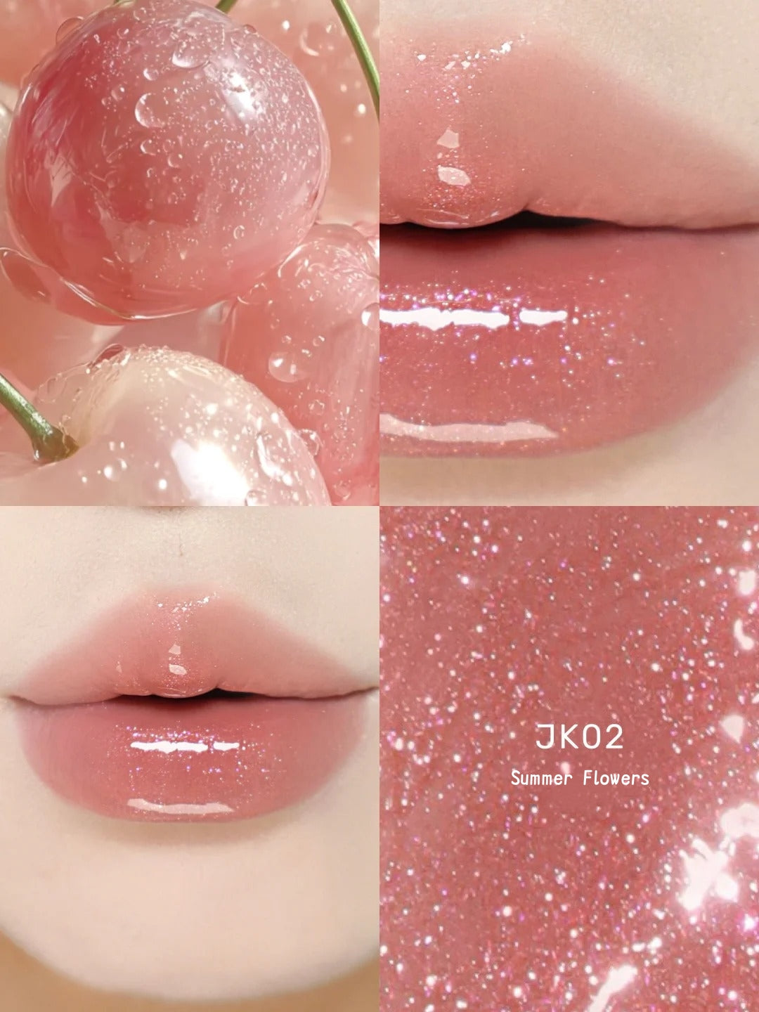 Girlcult Cat Eye Mirror Lip Gloss JK02 Summer Flowers T5091