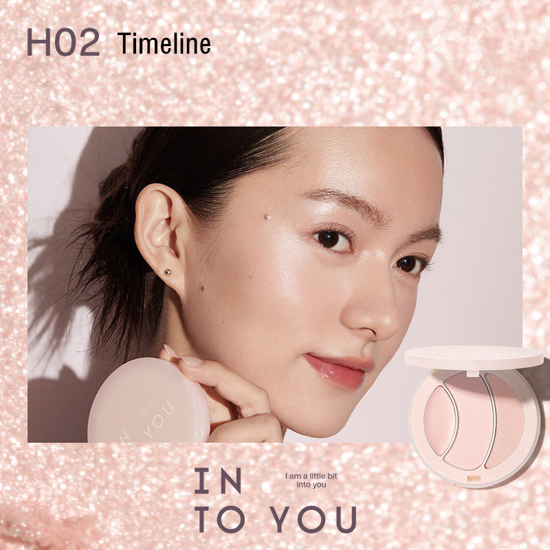 INTO YOU Matte & Pearlescent Highlighter Palette T3767