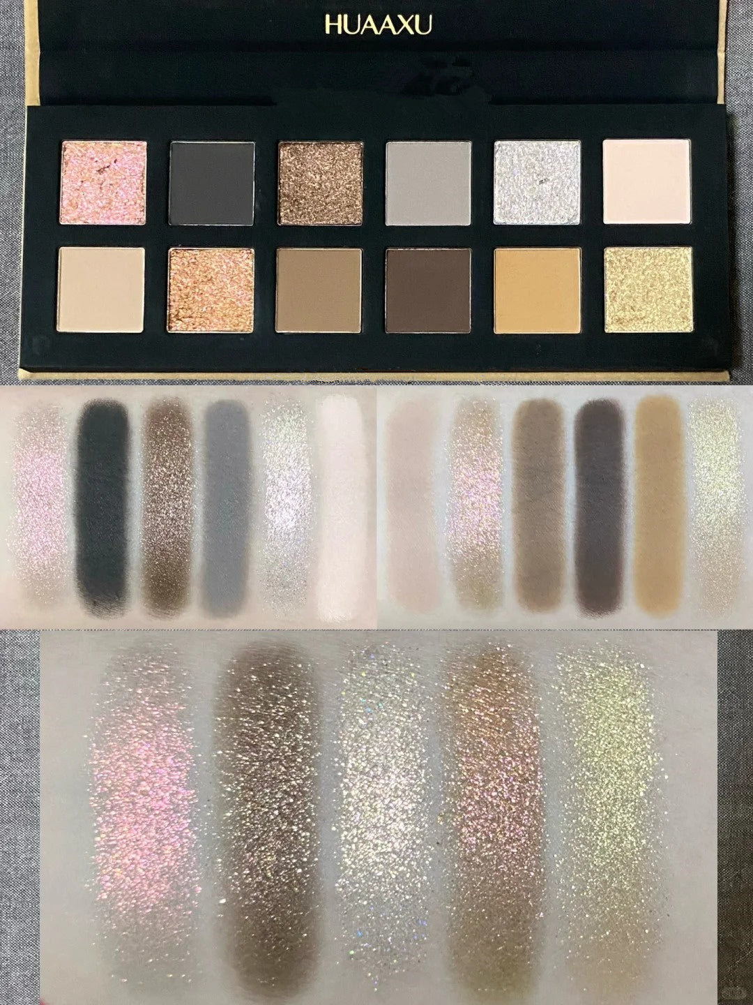 HUAXU Velvet Collection 12-color Chameleon Eyeshadow Palette T4213