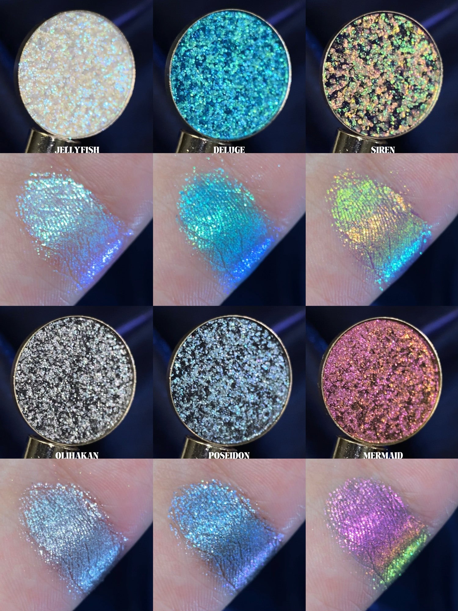 KRYPTEIN COSMETICS ATLANTIS 12-Color Chameleon Eyeshadow Palette T4214