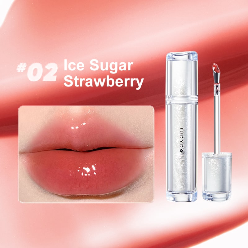 JUDYDOLL Glossy Watery Ice Iron Mirror Lip Gloss T3472