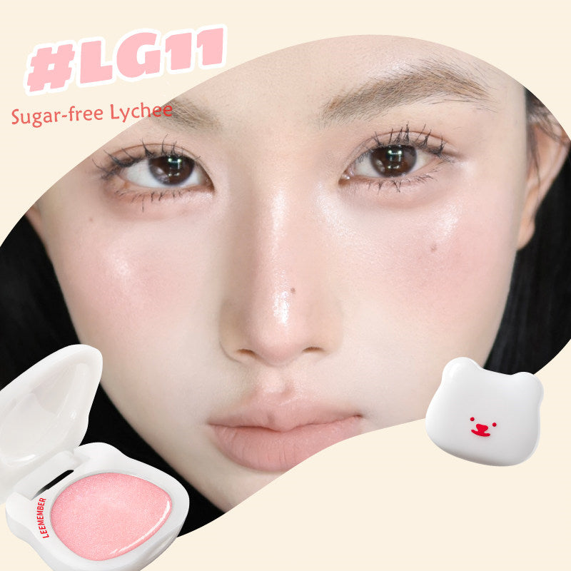 LEEMEMBER Bear Watery Light Multi-use Makeup Cream for Blusher & Highlighter T4310