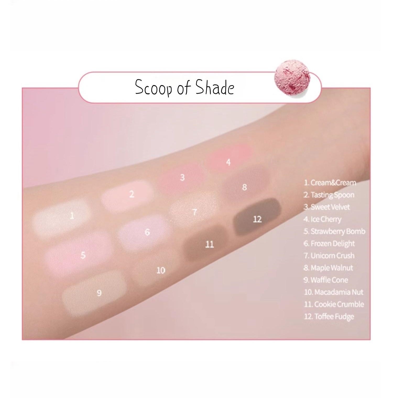 CLIO Sweet Pleasure 12 Colors Eyeshadow Palette T4408