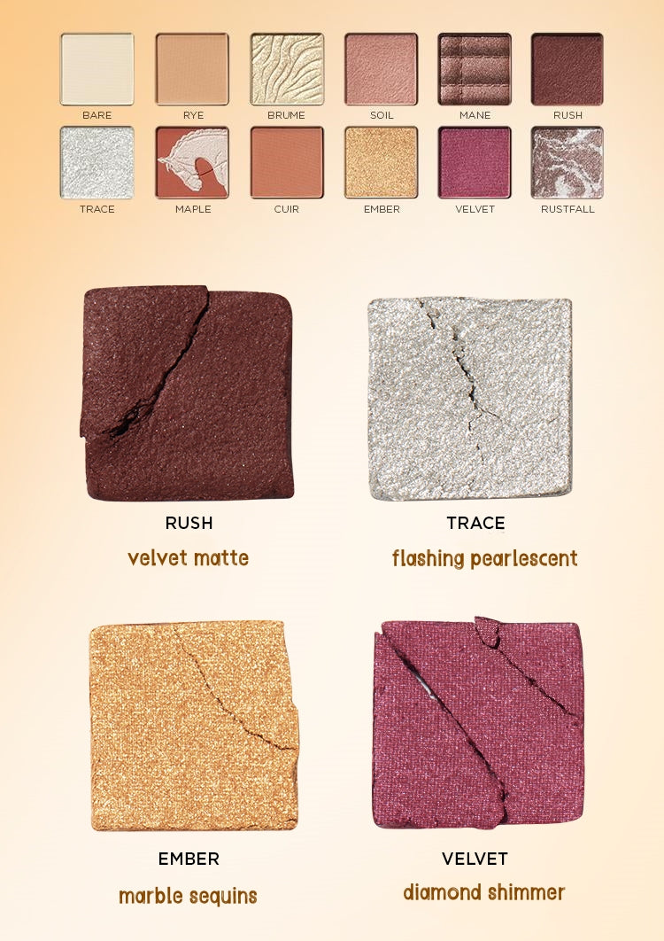 Perfect Diary X Discovery Chestnut Horse Eyeshadow Palette T5176