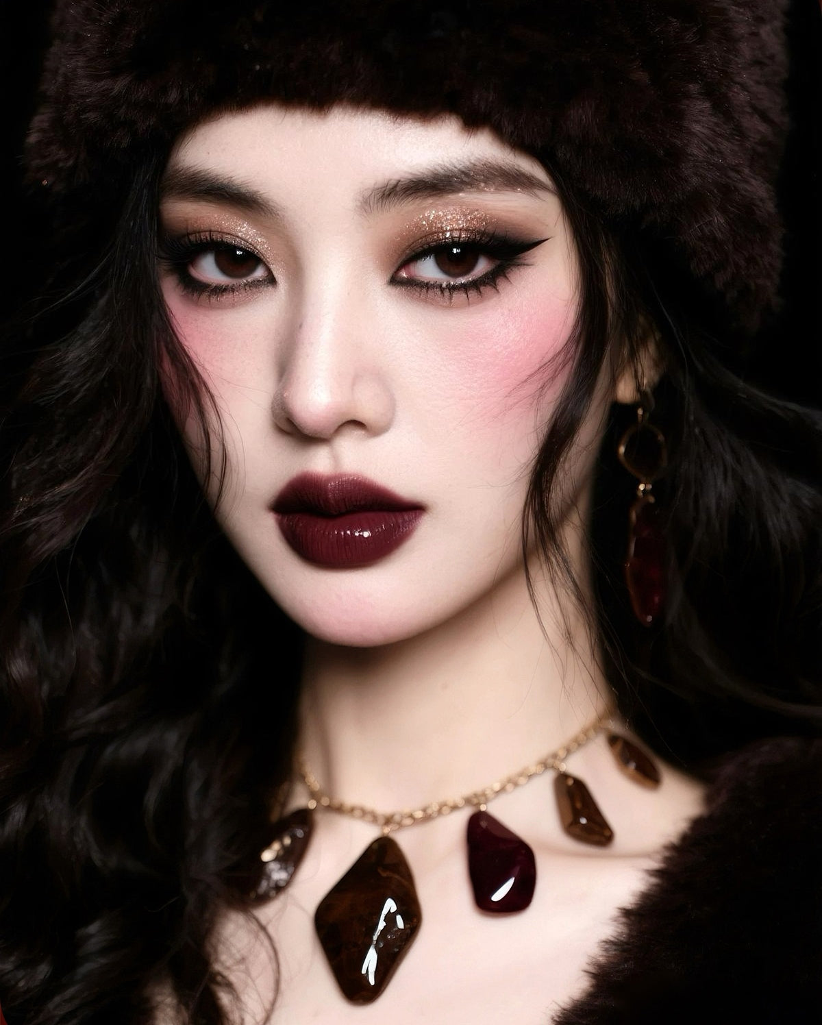 CARMELA Lock-color Gothic Smoky Mirror Lip Gloss T5350