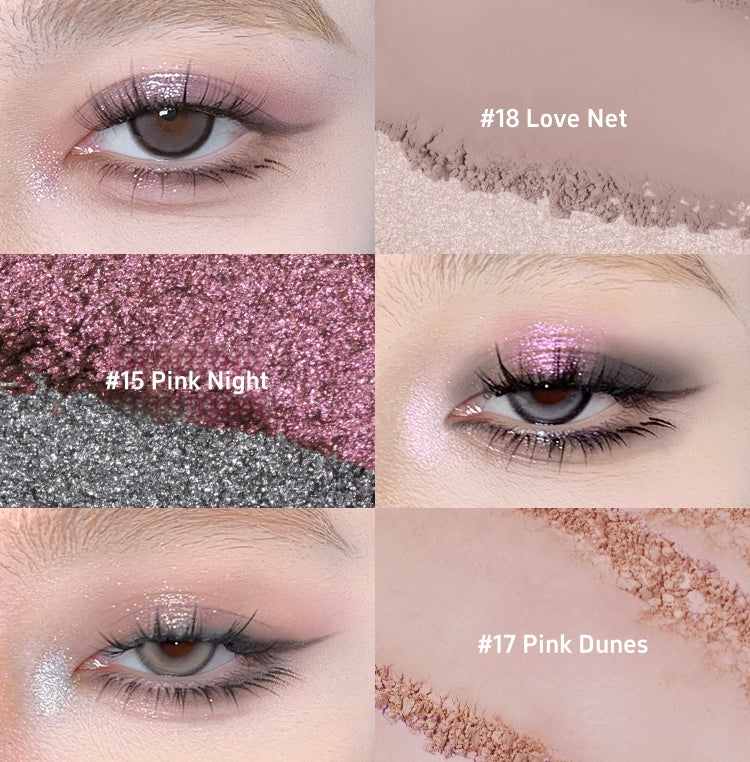 JOOCYEE 8-farvet mat og perlemorsagtig øjenskyggepalette T4420