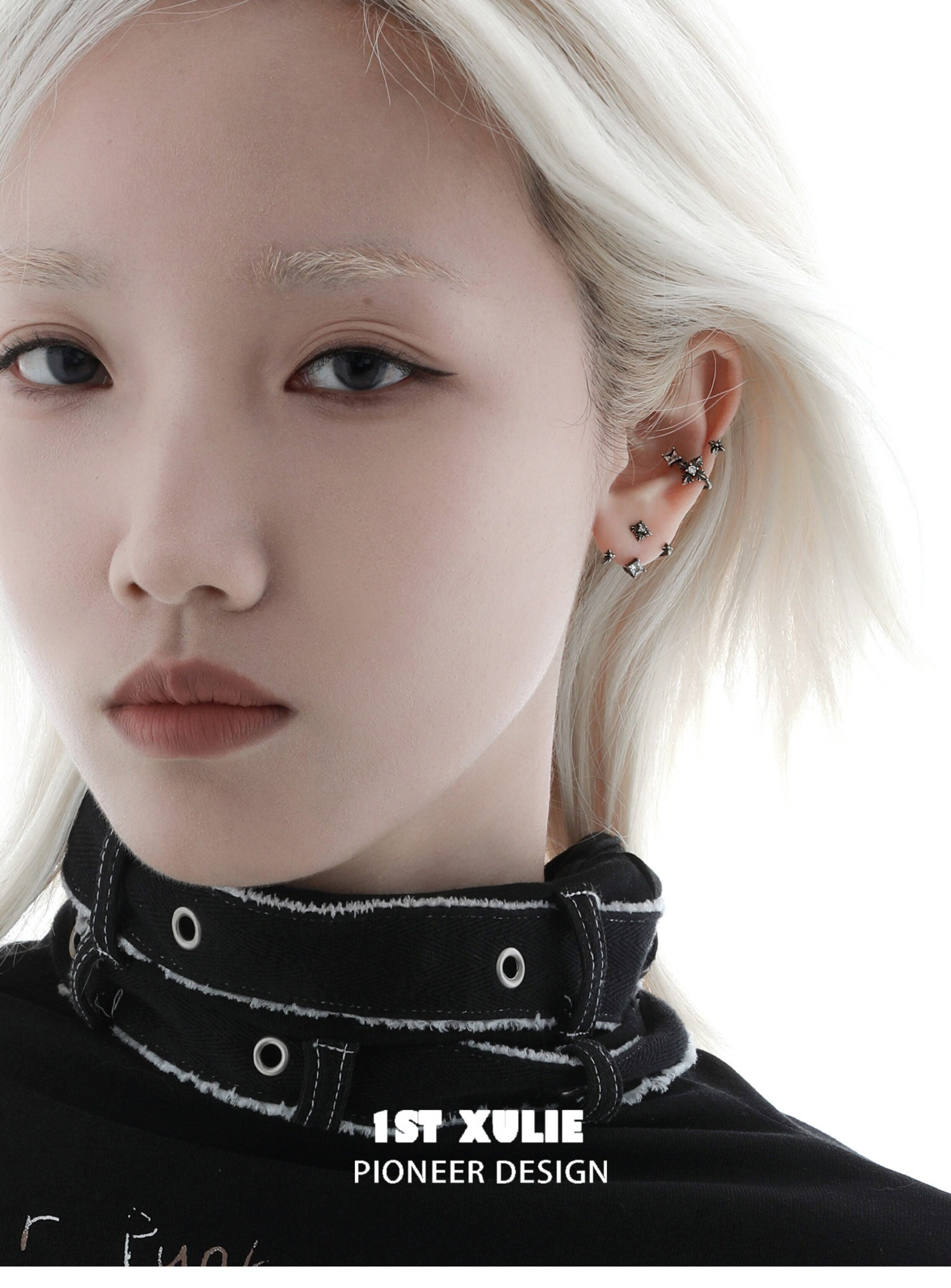 1STXULIE Superior Niche Iris Collection S925 Silver Stud Earring T5893