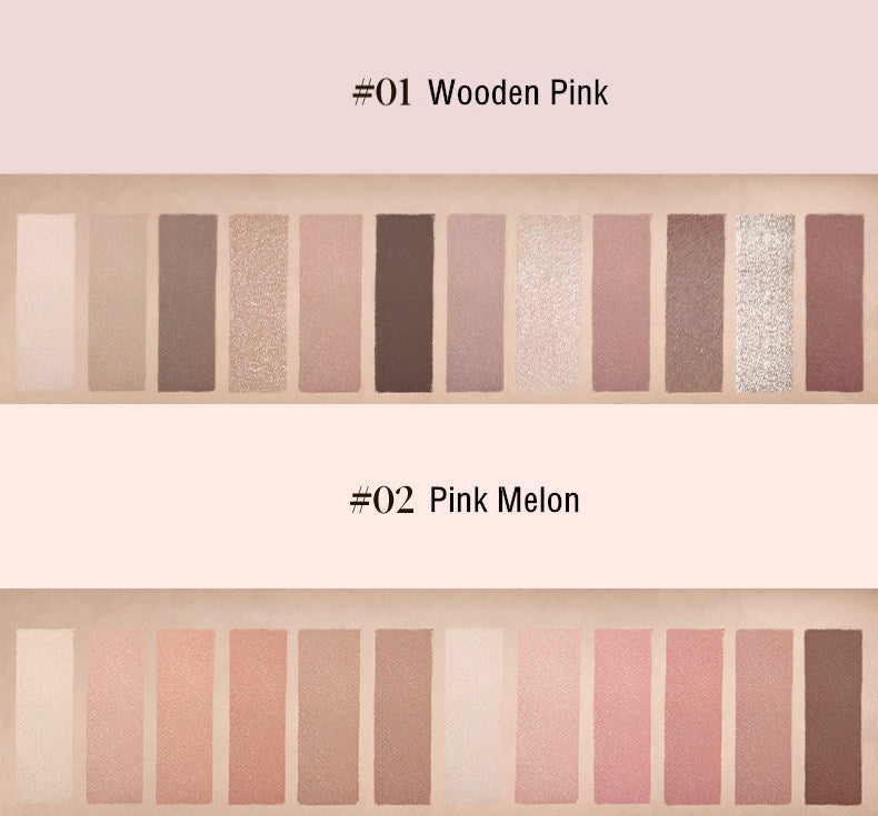 JOOCYEE 12 Shades Matte Pearlescent Eyeshadow Palette T3866