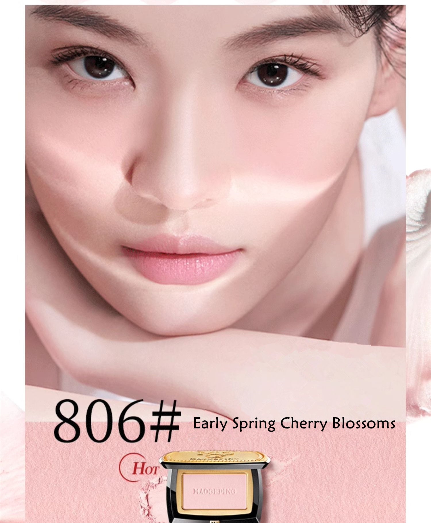 MAOGEPING Soft Yarn Magic Natural Long-lasting Makeup Blusher T2991