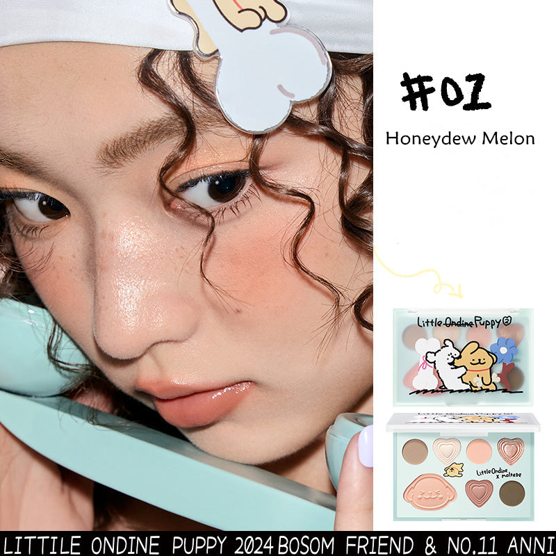 لوحة ظلال العيون LITTLE ONDINE Puppy Hug Series المكونة من 7 ألوان T4158