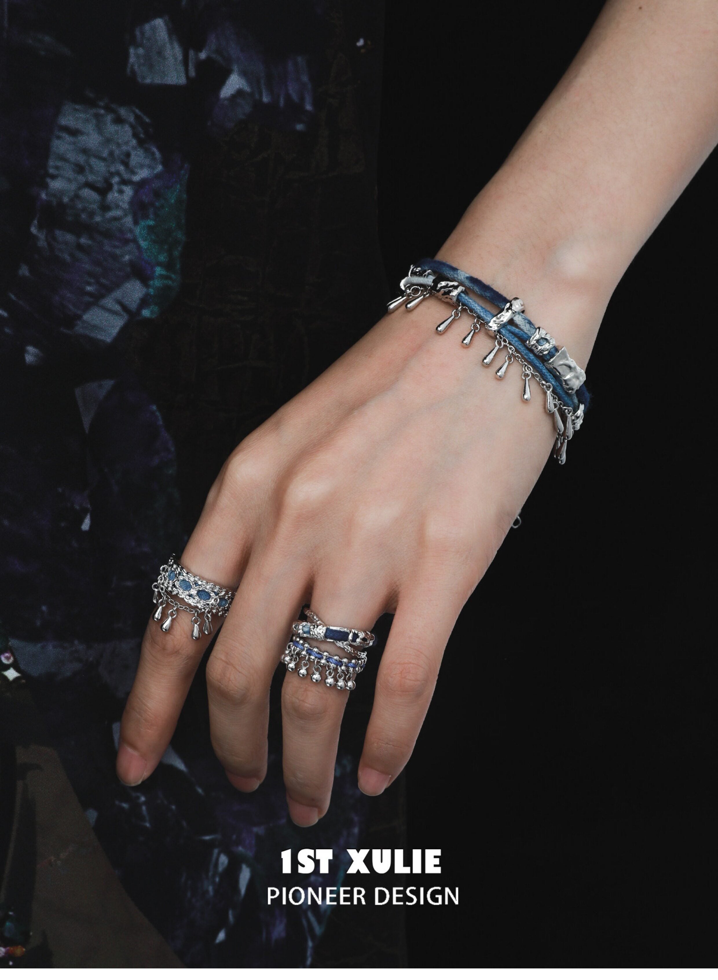 1STXULIE Superior Miao-style Niche Open Ring T5831
