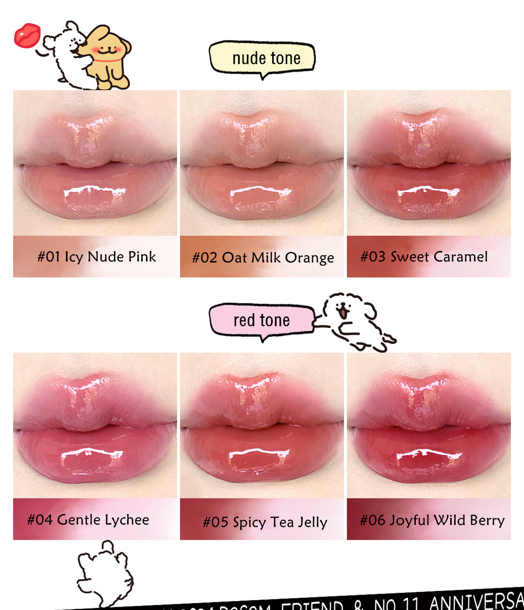 أحمر شفاه مرآة من ليتل أوندين بابي هاج سيريز T4160