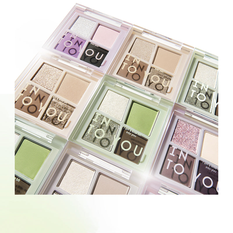 INTO YOU Rotational 4-Color Matte & Shimmer Eyeshadow Palette T3526