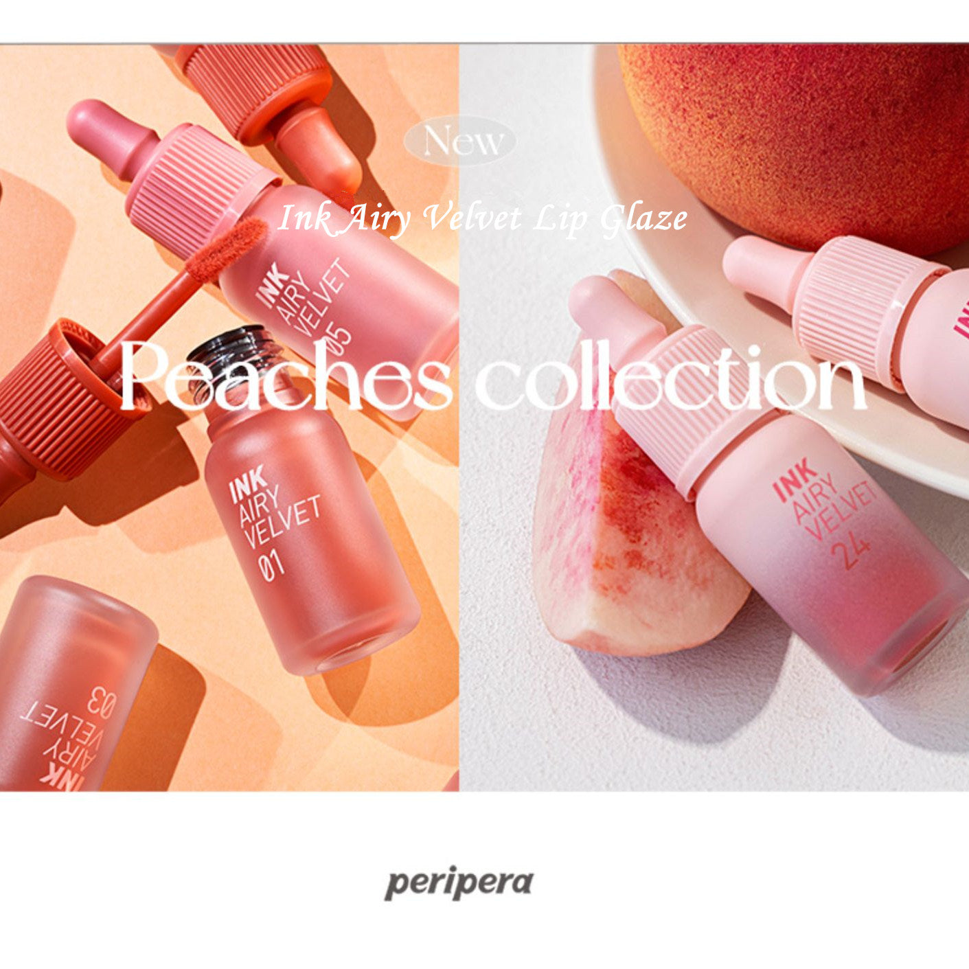 PERIPERA Peaches Collection Ink Airy Velvet Matte Lip Gloss T4385