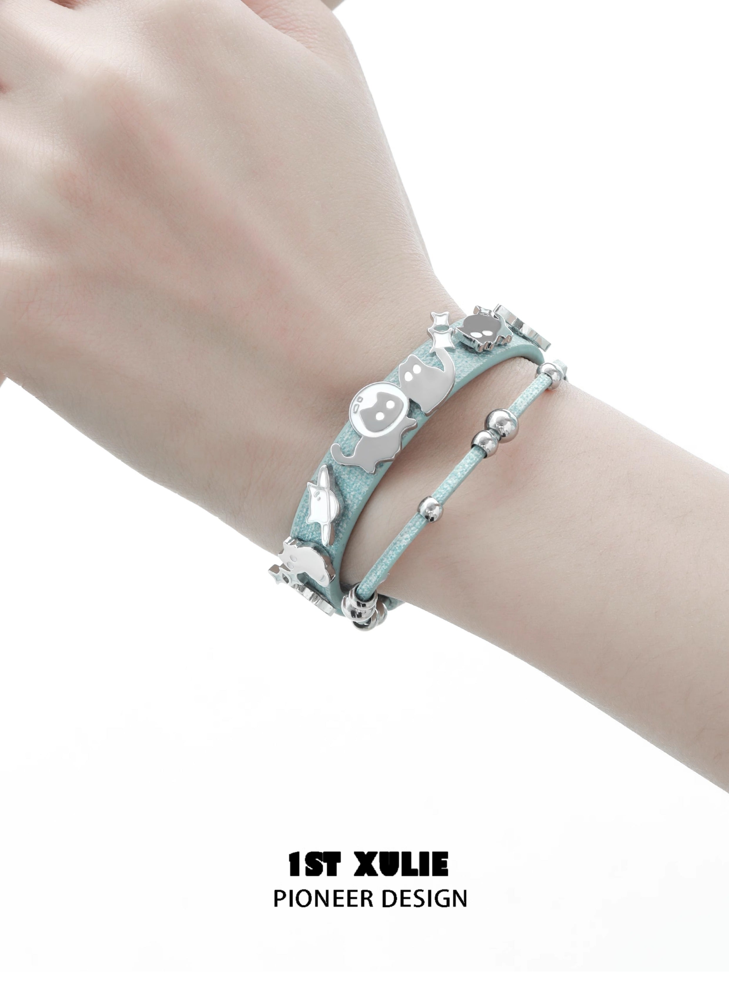 1STXULIE Cat In Night Collection Niche Gothic Bracelet T4698