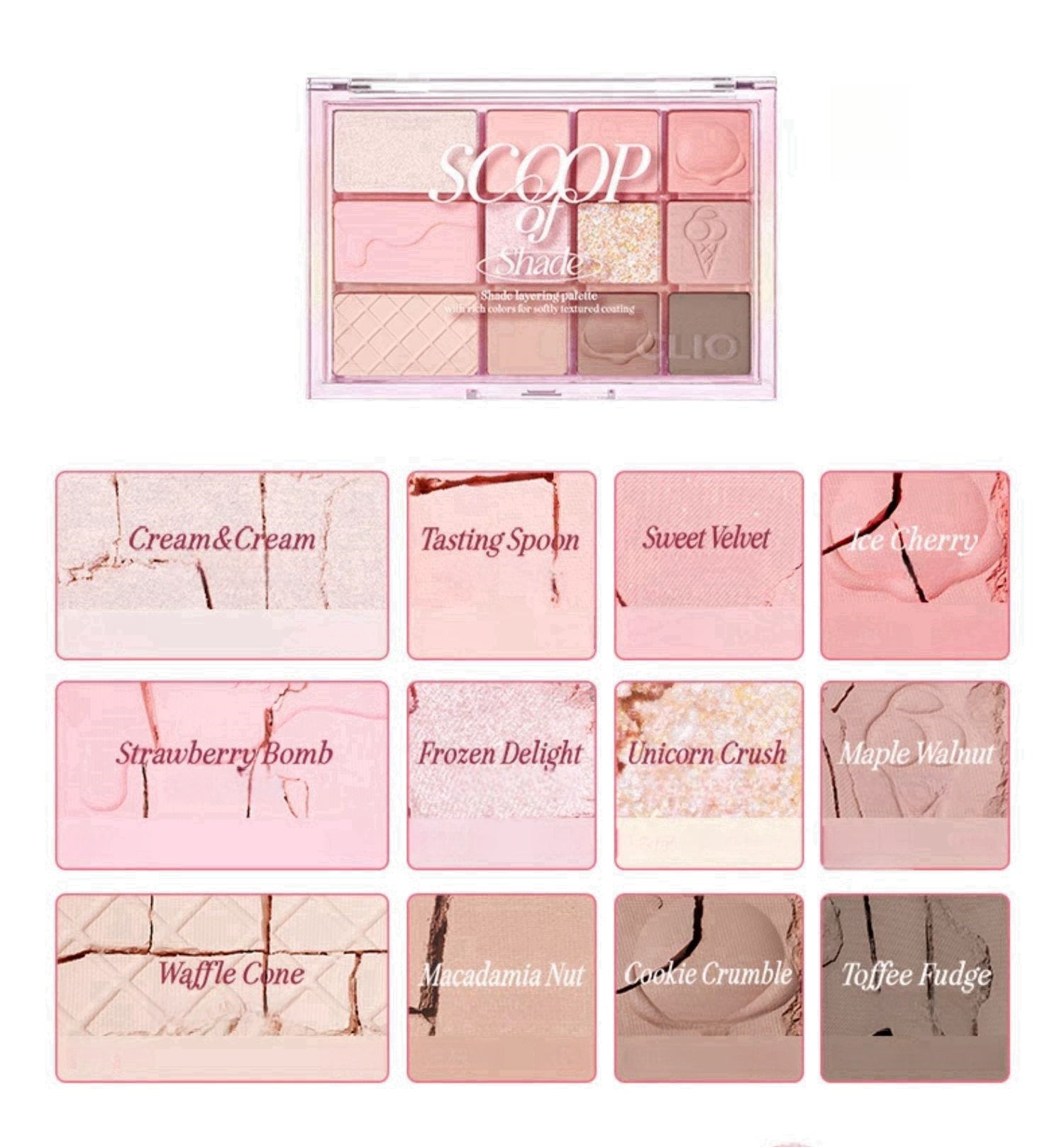 CLIO Sweet Pleasure 12 Colors Eyeshadow Palette T4408