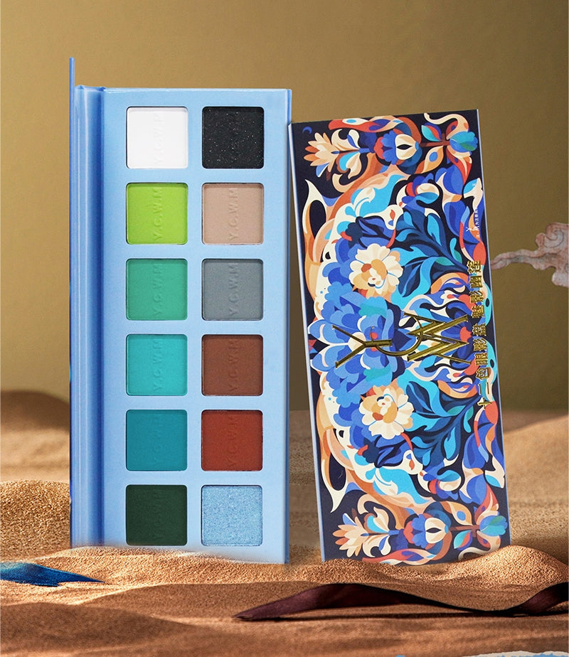 YiCaiWenMo Phantom Lotus 12-color Eyeshadow Palette T5065