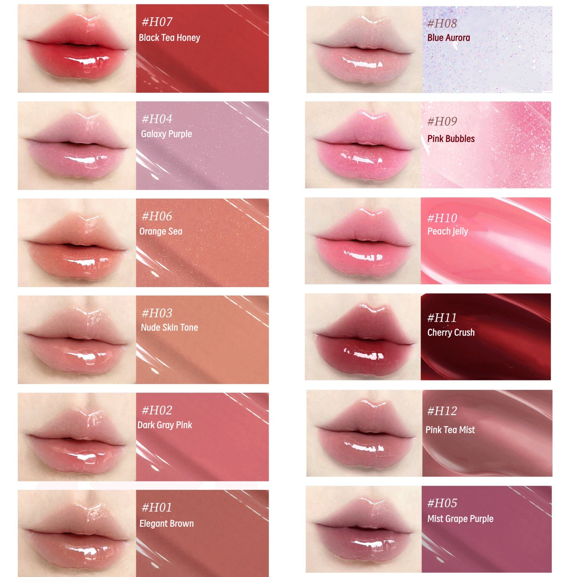 HAGGARD Emo Monster Collection Mirror Lip Gloss T4298