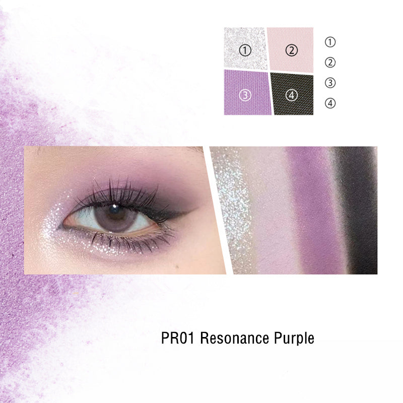 INTO YOU Rotational 4-Color Matte & Shimmer Eyeshadow Palette