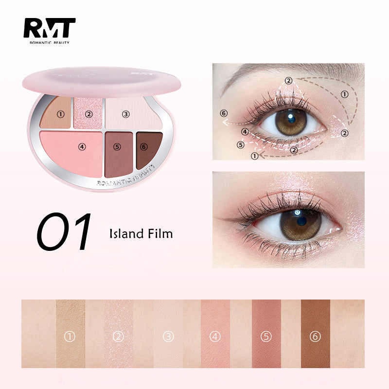 ROMANTIC BEAUTY Memory Imprint 6-Color Makeup Palette T4168