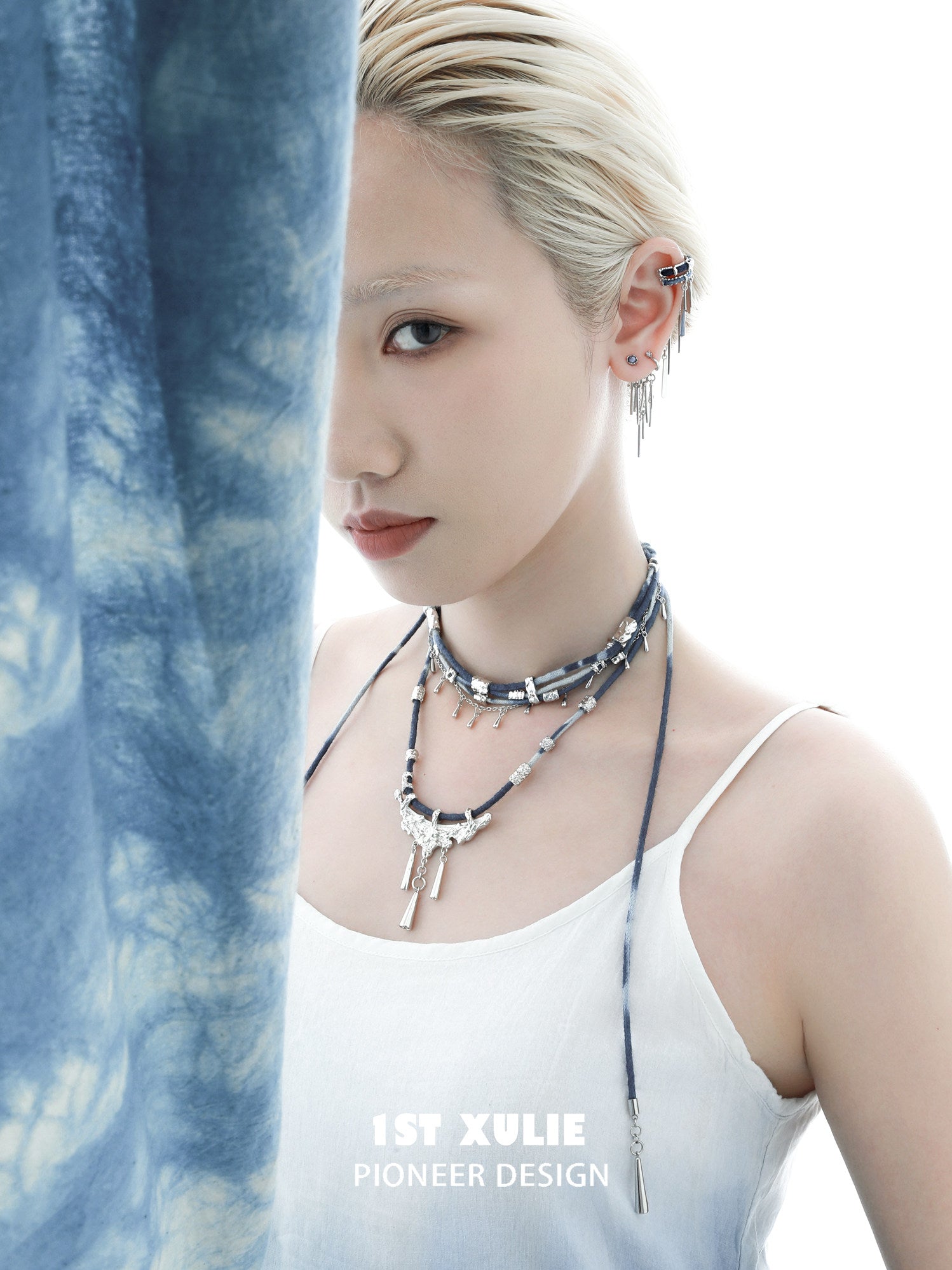 1STXULIE Superior Miao-style Braided Cord Necklace T5818