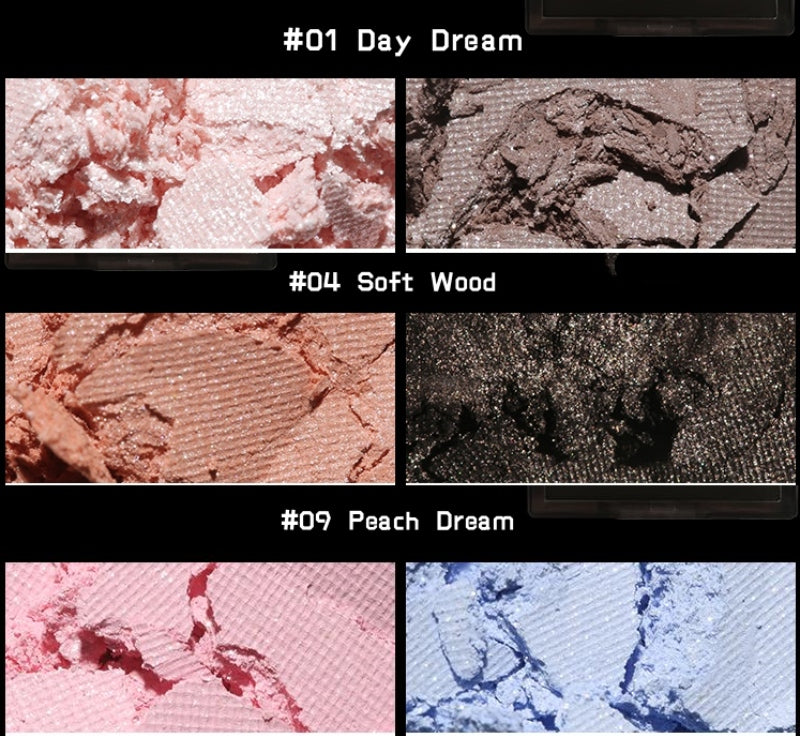 ODDITY 2-Color Matte & Diamond Shimmer Eyeshadow Palette T4961