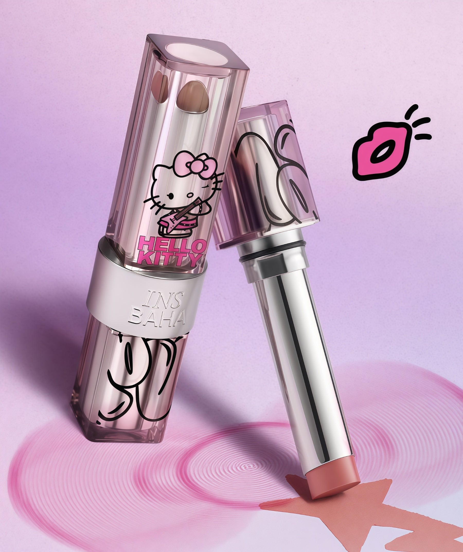 INSBAHA x Hello Kitty Long-west Moist Glossy & Matte Lipstick T5161