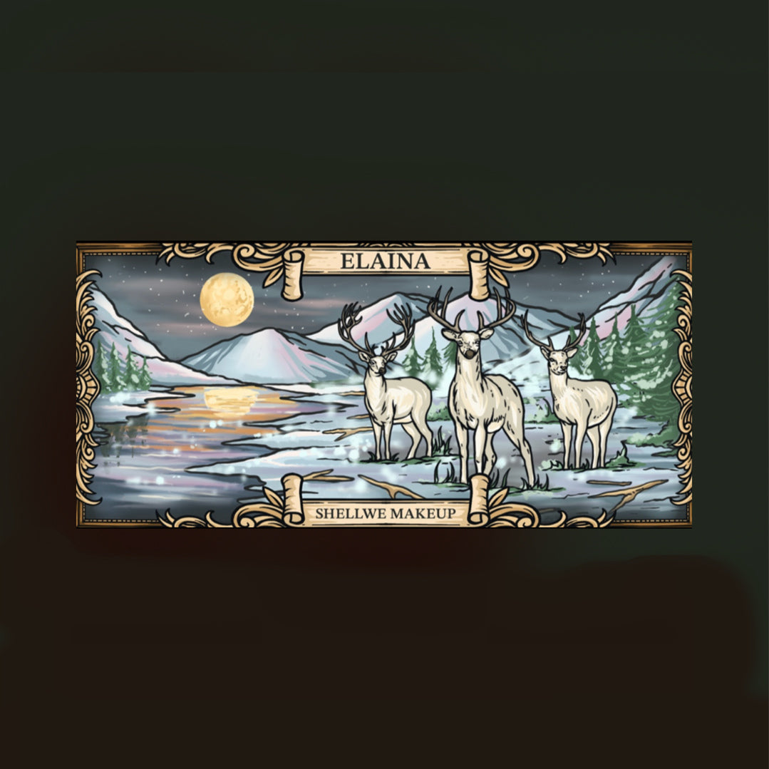 SHELLWE MAKEUP ELAINA 10 farver kameleon øjenskyggepalette T4036