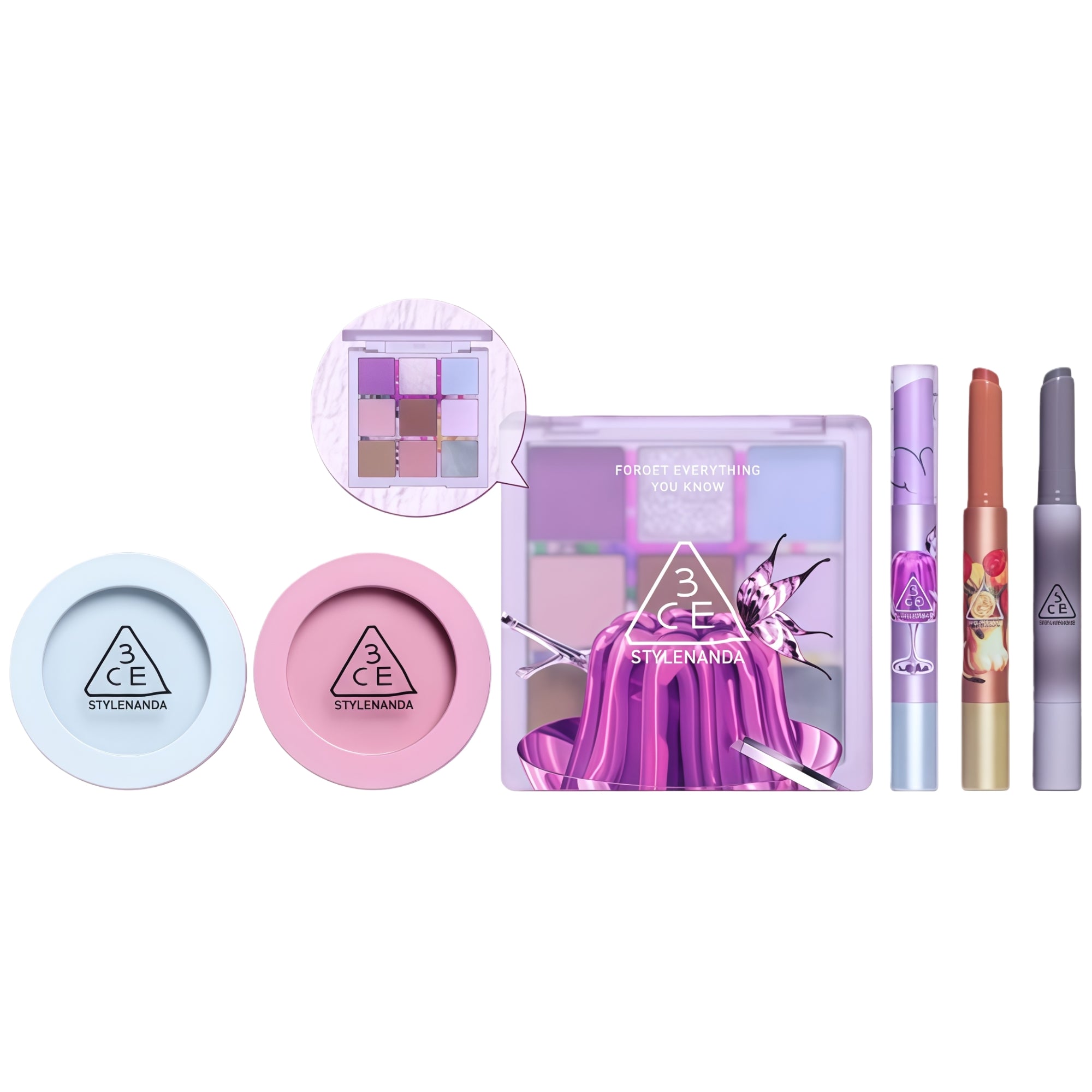 3CE X Ram Han Scarf Collection Eyeshadow & Blusher & Lipstick