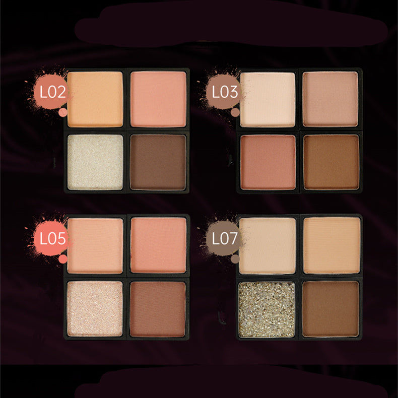 PUCO Unbridled Tide 4-Color Eyeshadow Palette T4203