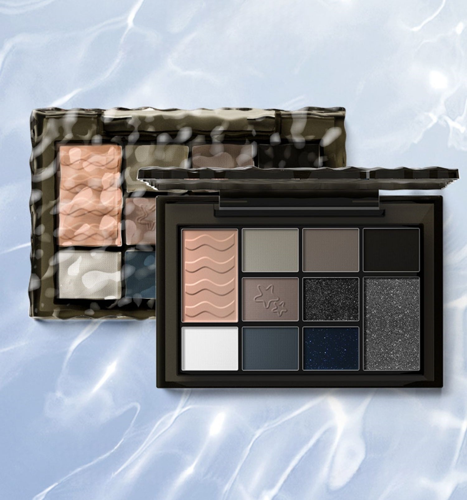 SheDella Water Ripple 10-Color Eyeshadow Palette T4433