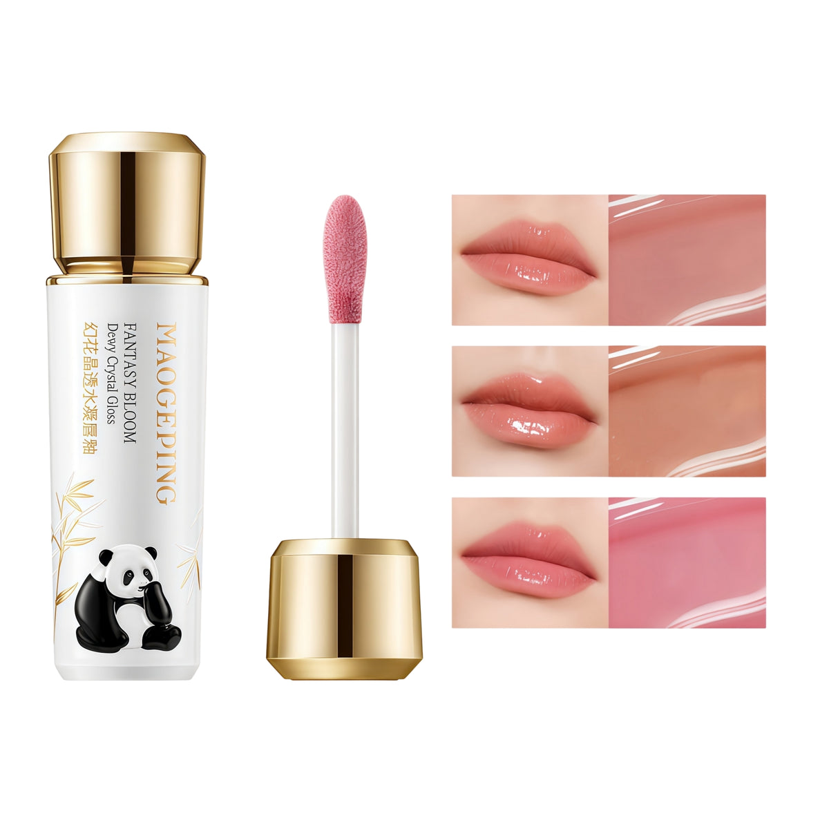 MAOGEPING X Panda Creation Glossy Lip Gloss T5990