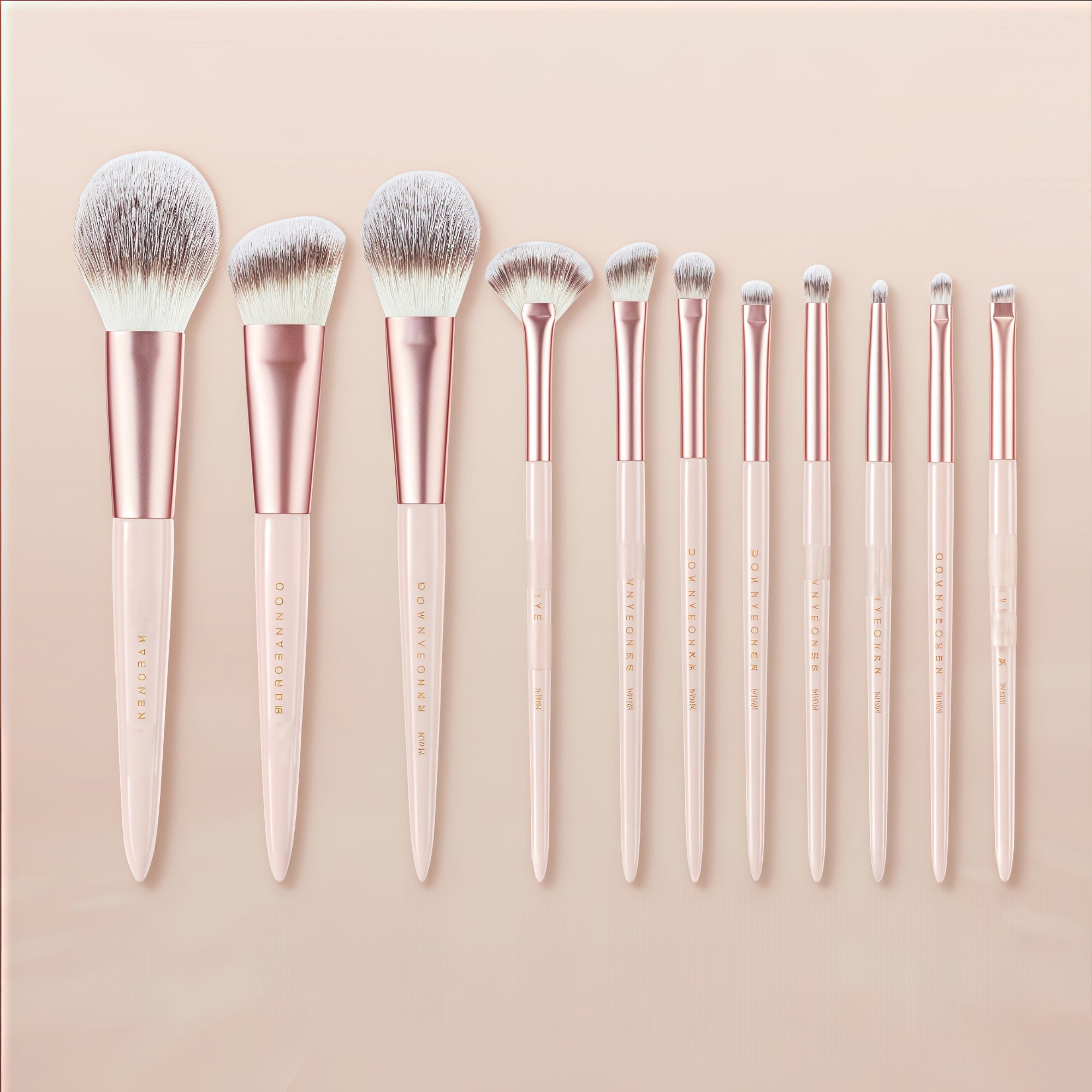 ROWNYEON Mist Peach Professional Makeup Brush 11 Pcs Set T5005