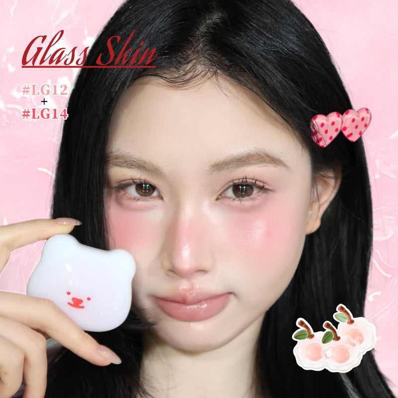 LEEMEMBER Bear Watery Light Multi-use Makeup Cream for Blusher & Highlighter T4310