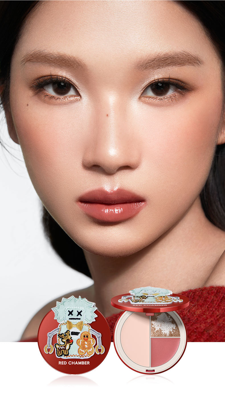 RED CHAMBER Christmas Makeup Cream & Eyeshadow & Highlighter T5322