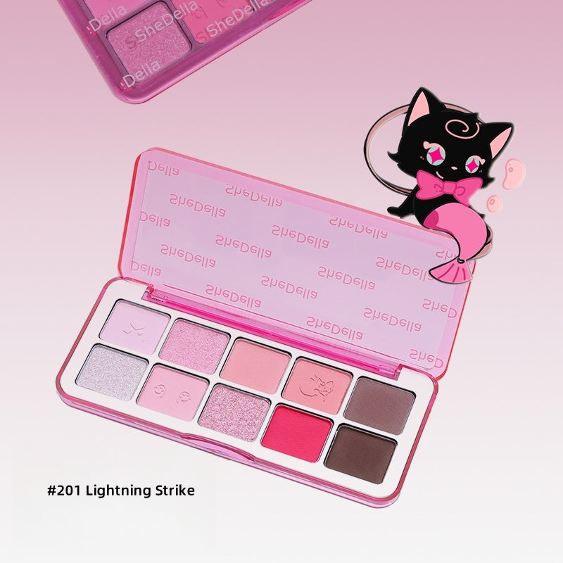 SheDella Cat Collection 10-color Eyeshadow Palette T4442