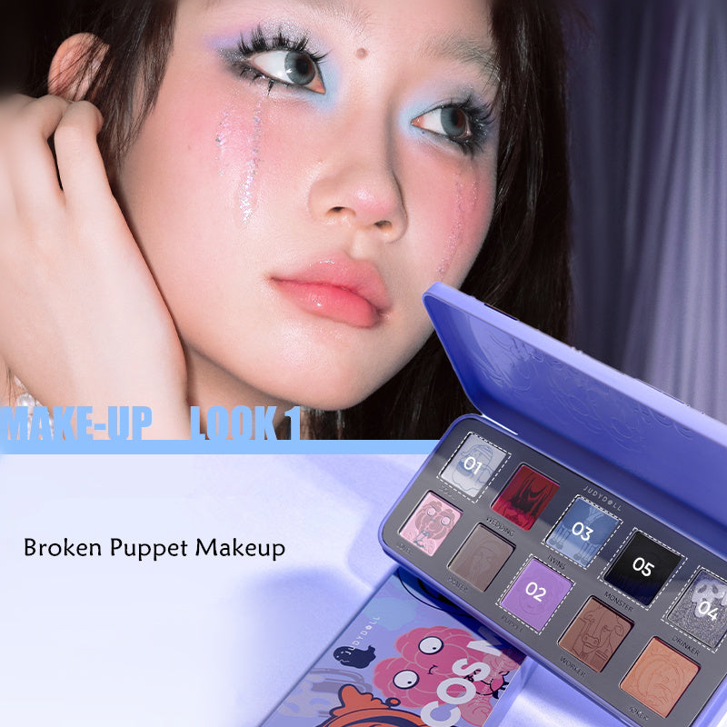 JUDYDOLL Cos Me 10-color Halloween Eyeshadow Palette T4174