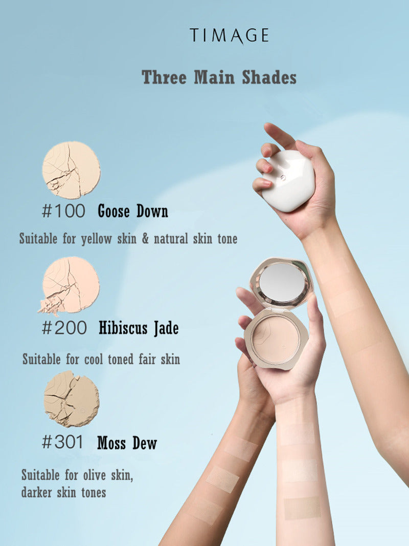 TIMAGE Light Gauze Matte Honey Setting Pressed Powder T3328