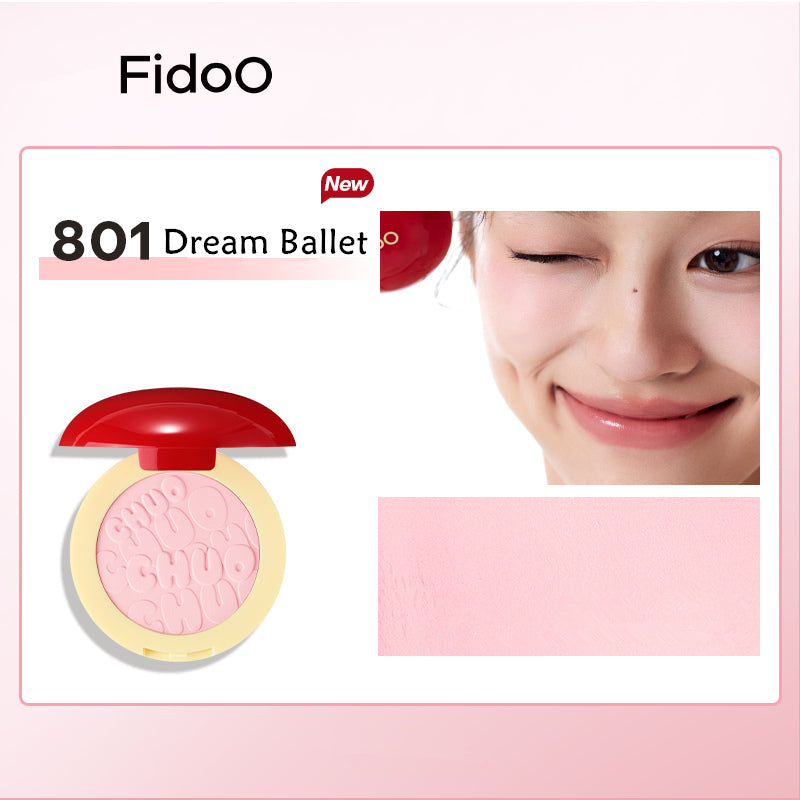 Fidoo Sweet Swelling Matte Blusher Powder T4033