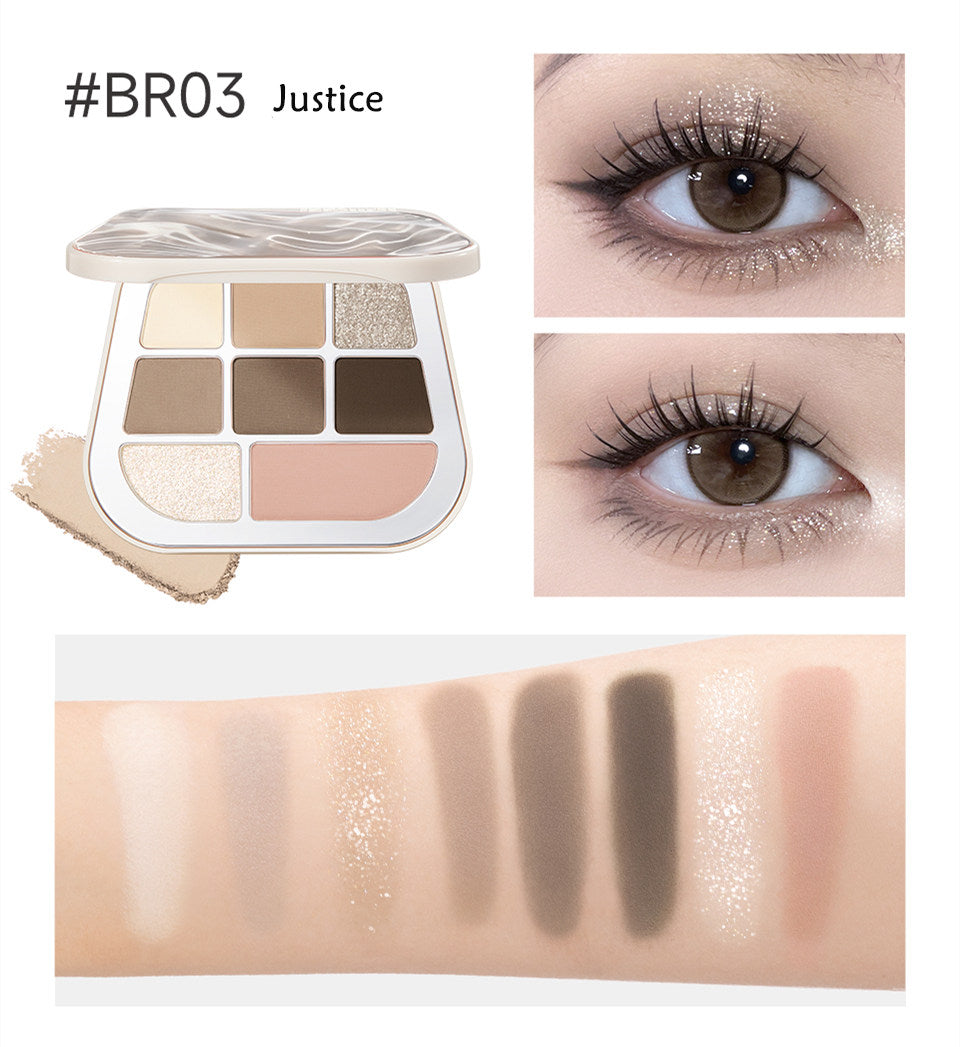 FOCALLURE 8-Color Pearlescent Chameleon Eyeshadow Palette T4304