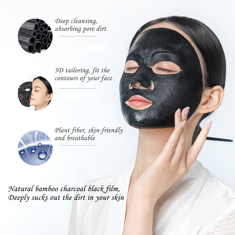 UNIFON Misty Rain Hyaluronic Acid Hydrating Black Facial Mask 20pcs Set (5.0) T3292