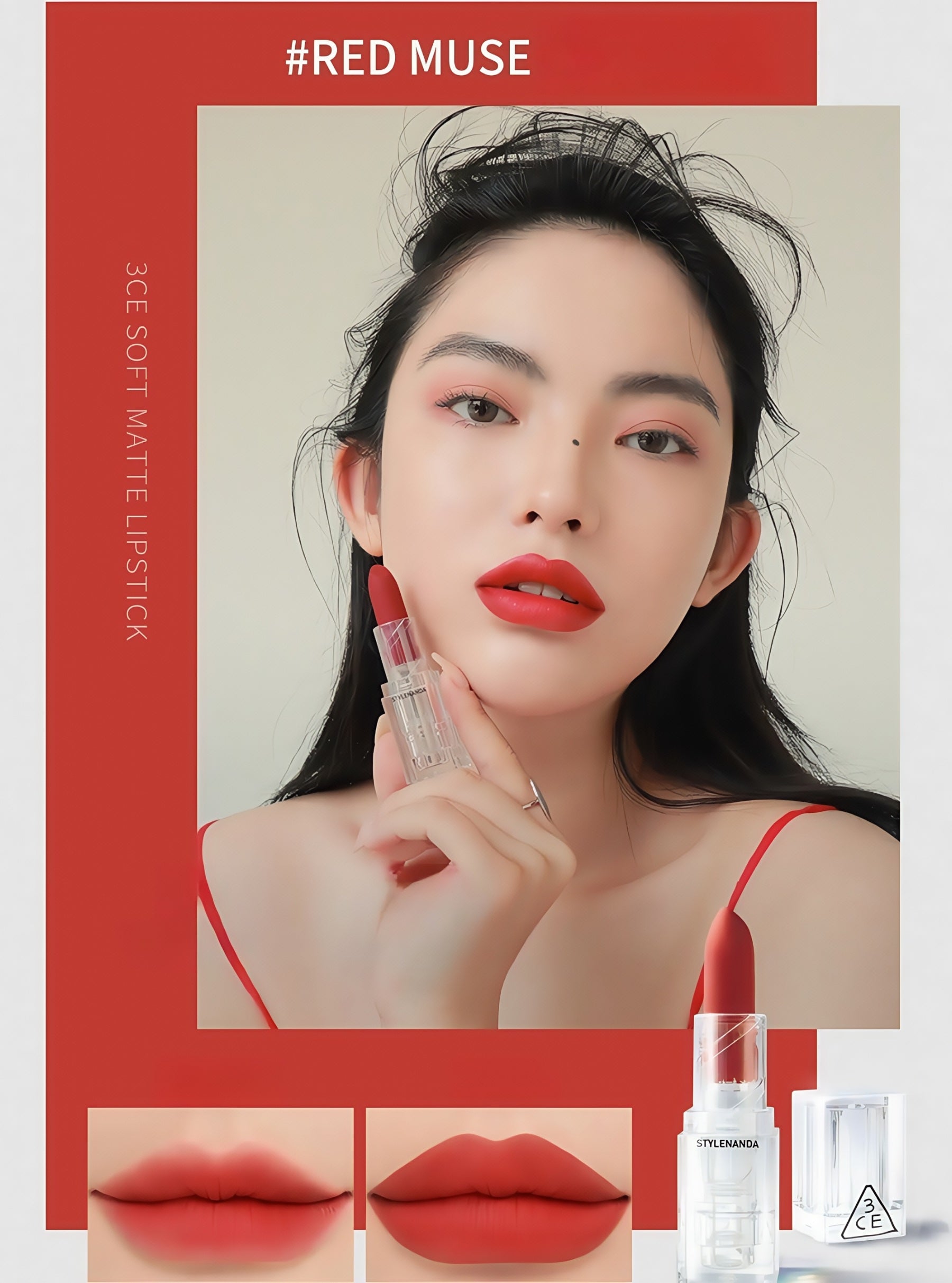 3CE Moist Velvet Soft Matte Lipstick T4562