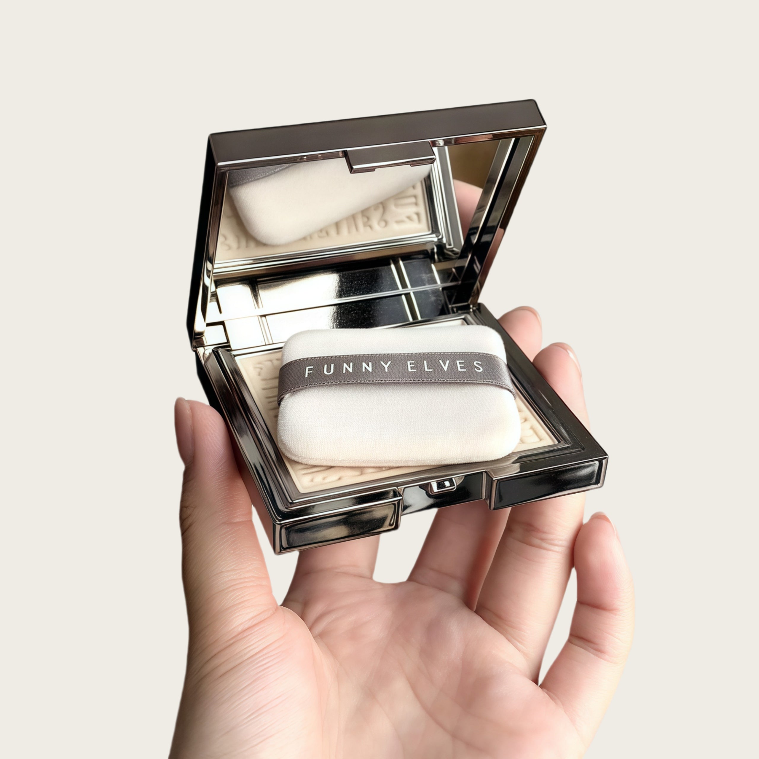 Funny Elves Long-wear Oil-control Concealer Pressed Powder T4825