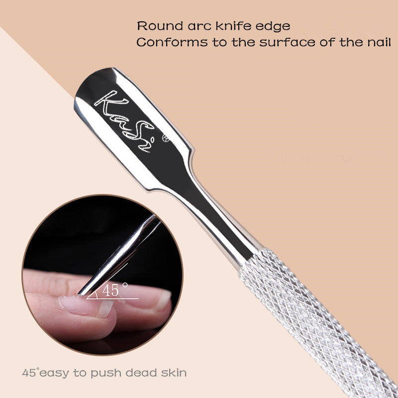 KaSi Special Steel Cuticle Pusher Dead Skin Remover T3299