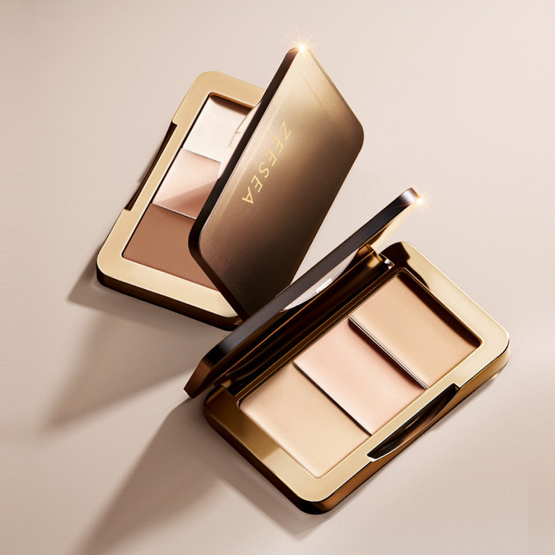 ZEESEA Soft Light Moisture Tri-Color Flawless Concealer Palette T3254