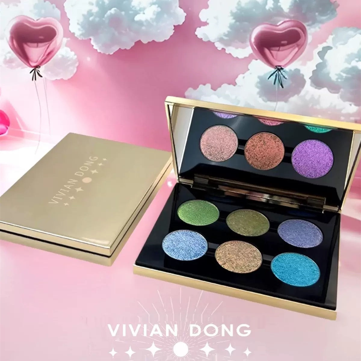 VIVIAN DONG 6-Color Optical Chameleon Eyeshadow Palette T4037