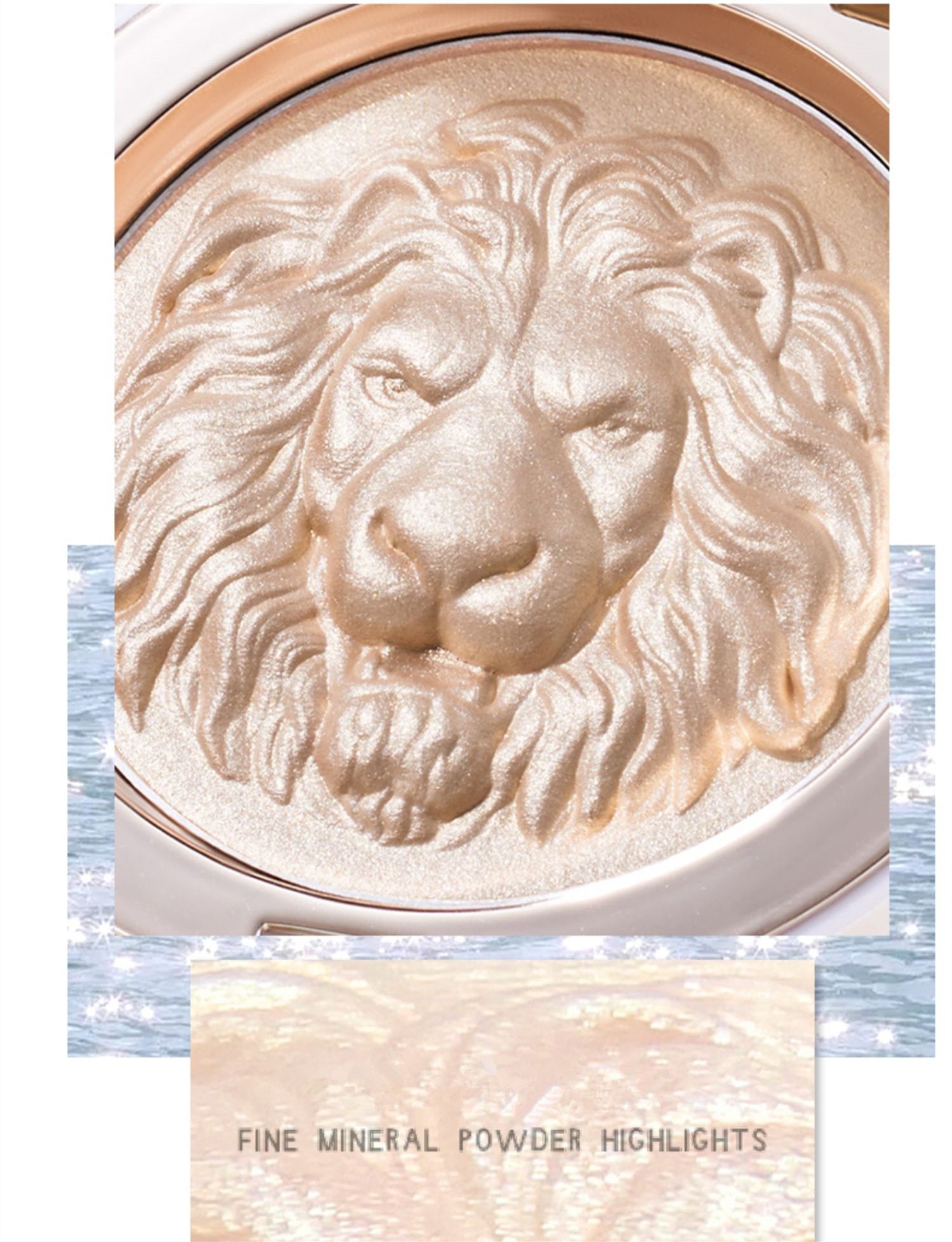 ORIGINAL ARTIST Lion Fine Shimmer Highlighter Palette T4172