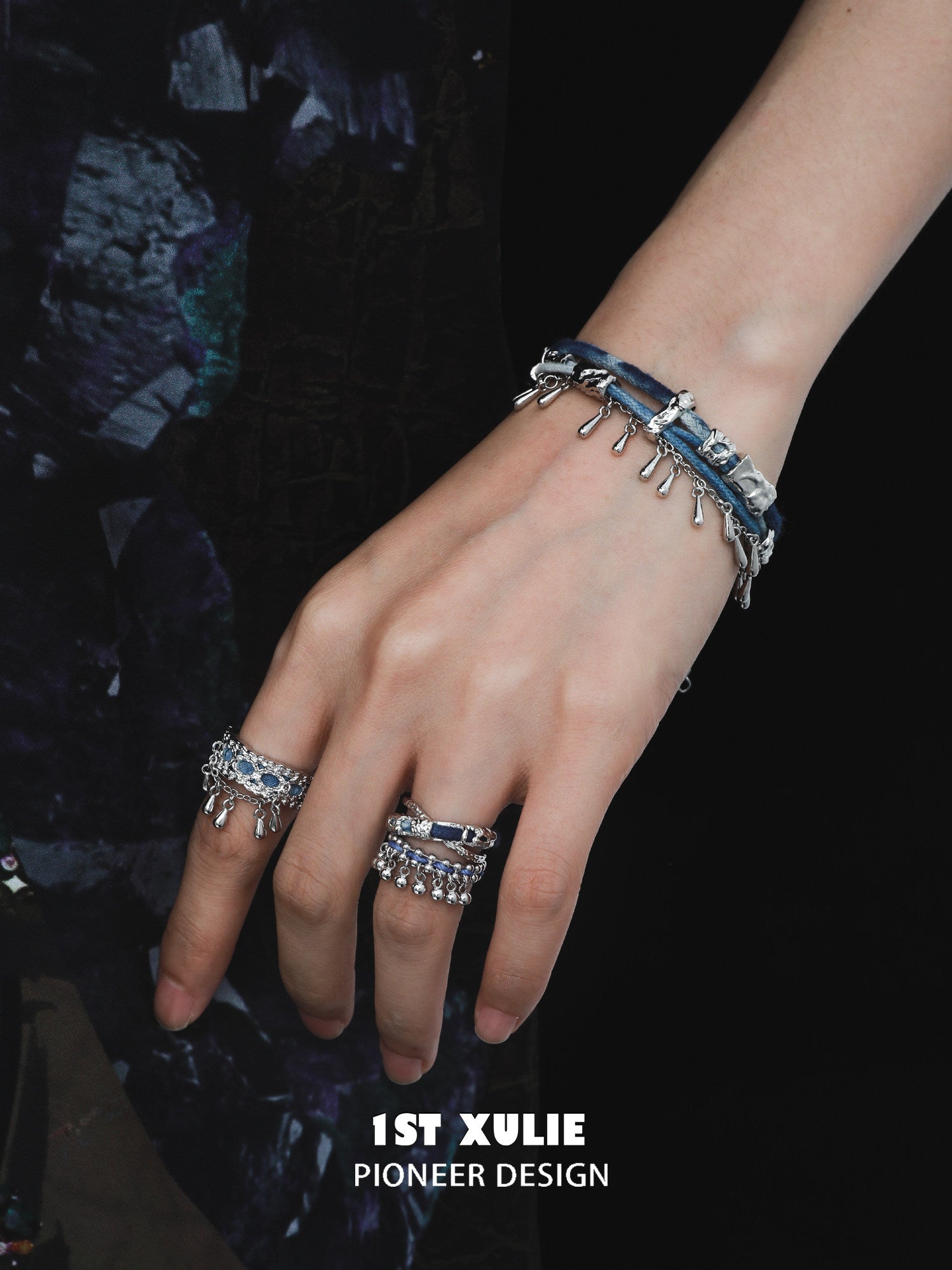 1STXULIE Superior Miao-style Braided Cord Bracelet T5817