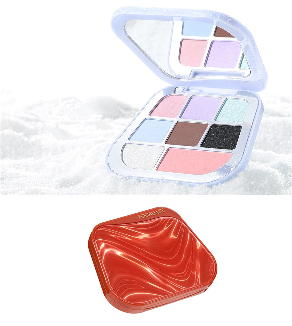FOCALLURE 8-Color Pearlescent Chameleon Eyeshadow Palette T4304