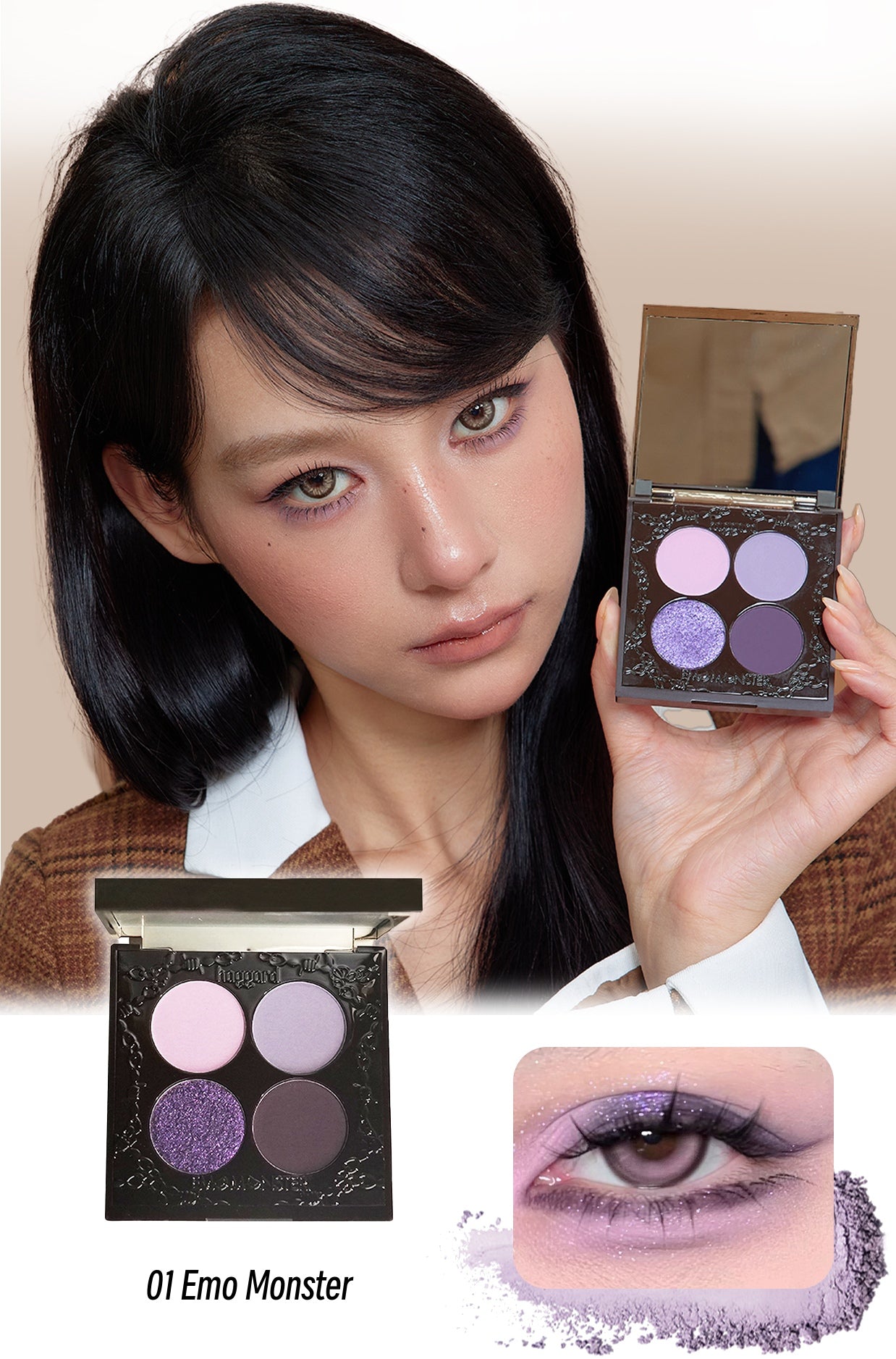 HAGGARD Emo Monster Collection Smokey Eyeshadow Palette T5254